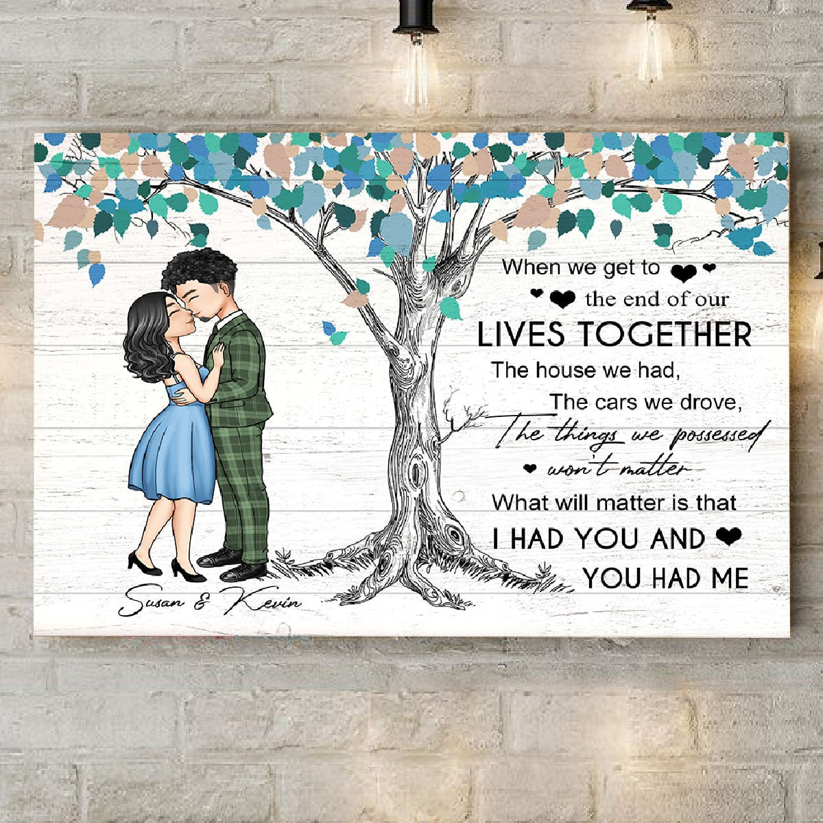 I Had You And You Had Me Personalized Poster - Canvas - Gift For Couple