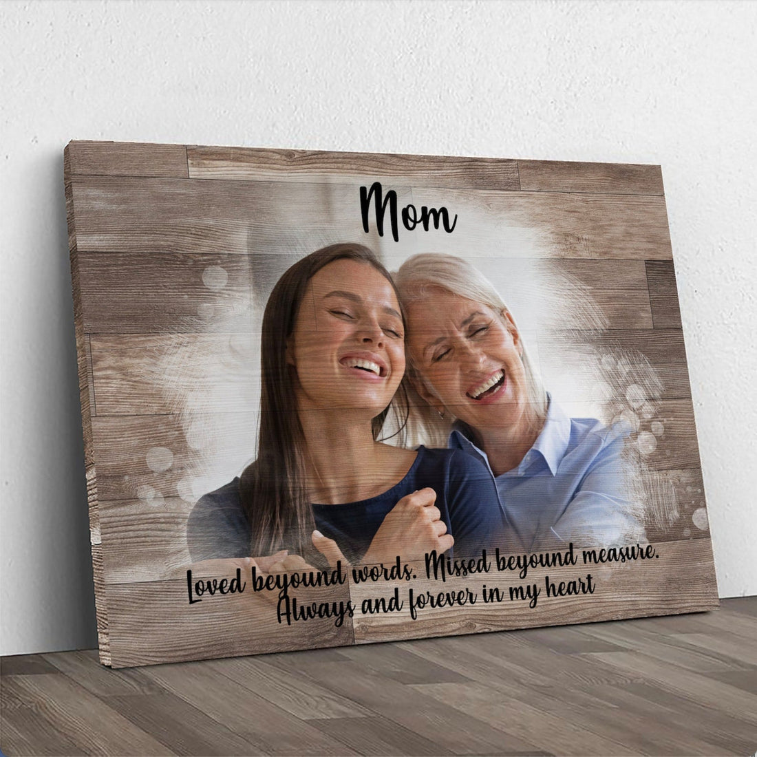 Sympathy Gift Loss Of Mother Canvas, In Loving Memory Of Mom, Dad Gift