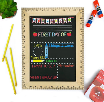 First Day of School Sign, First Day of Kindergarten Sign, 1st Day of Preschool, Back to School Chalkboard