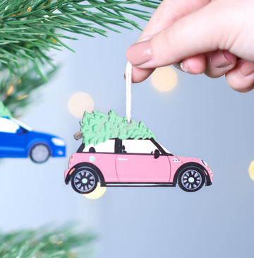 Personalised Christmas Car Tree Decoration