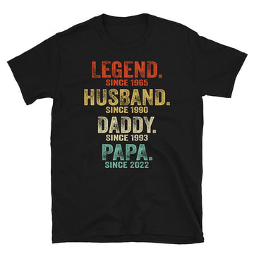 Legend Husband Daddy Papa Customized Shirt, Personnalized Legend Husband Dad Grandpa, Personalized Gifts for Grandpa, Dad Fathers Day Tee