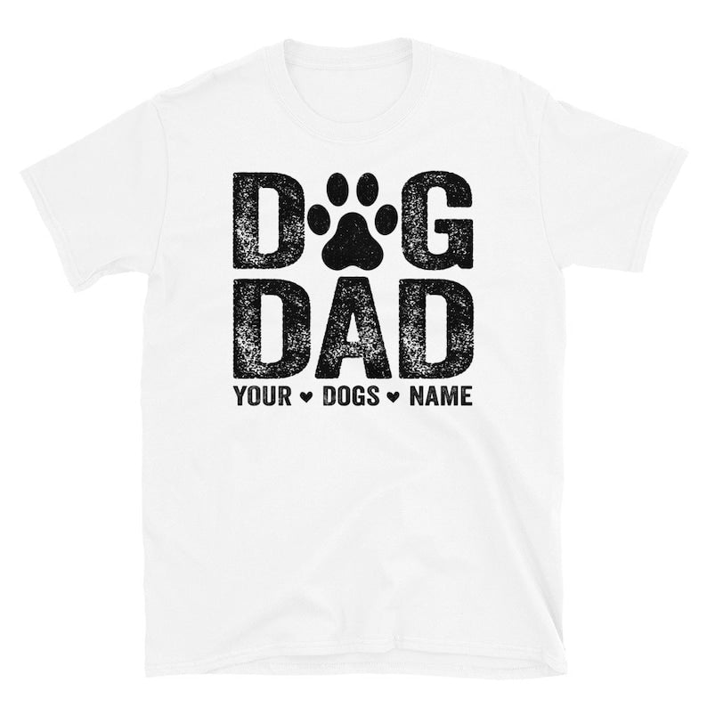 Dog Dad Shirt with Dog Names, Personalized Gift for Dog Dad, Custom Dog Dad Shirt with Pet Names, Dog Owner Shirt, Dog Lover Gift Father Day