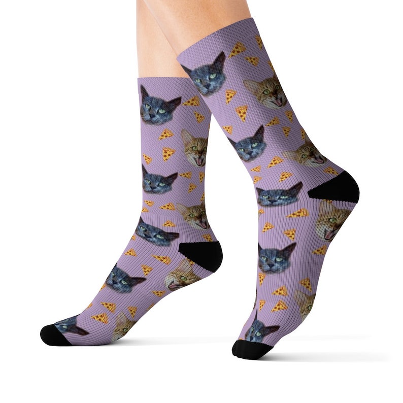 Custom Cat Socks, Cat Photo Socks, Pet Lovers Gift, Cat Gift, Personalized Socks,Cat Gift Socks, Customized Pet Socks, Dog Cat Face Socks