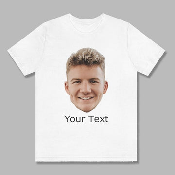 Custom Face T-shirt, Face on Tshirt, Tshirt with Text, Personalized T-shirt, Picture cloth, Birthday Gift