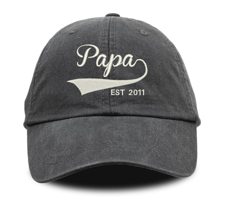 Papa Hat, Dad Hat, Fathers Day Hat, Dad Hat Embroidered, Fathers Day Gift, Embroidered Hat, Personalized Hat, Custom Hat, Custom Text Hat