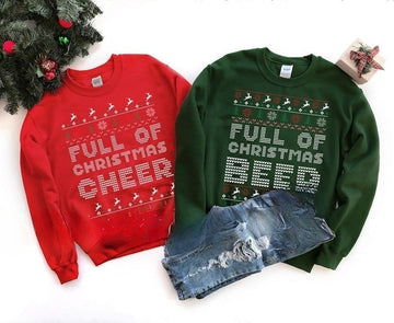 Funny Matching Couples Ugly Christmas Sweaters,Mom Dad Gifts,His and Hers Couple Sweatshirts, Family Matching Sweaters,Funny Holiday Outfits