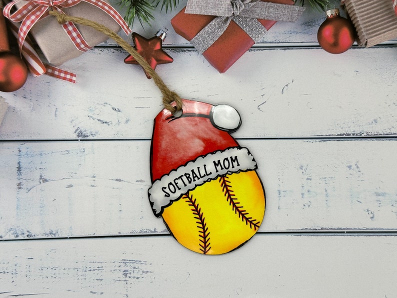 Softball Christmas Ornament, Softball Ornament, 2024 Softball Ornament, Softball Ornament Personalized, Softball Mom Gift, Coach gift