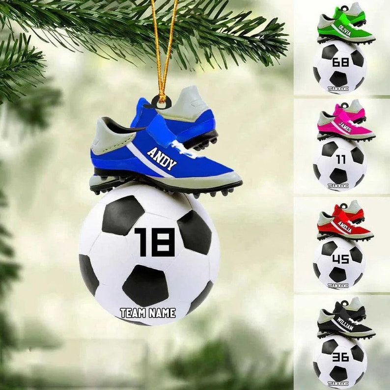 Soccer Christmas Ornament Personalized Soccer Christmas Ornament Great Gift Idea For Soccer Players & Soccer Lovers Christmas Soccer