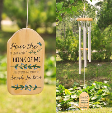 In Loving Memory Wind Chime, Memorial Wind Chime, Remembrance Wind Chime, Bereavement Gift, In Memory, Personalized Wind Chimes, Bamboo