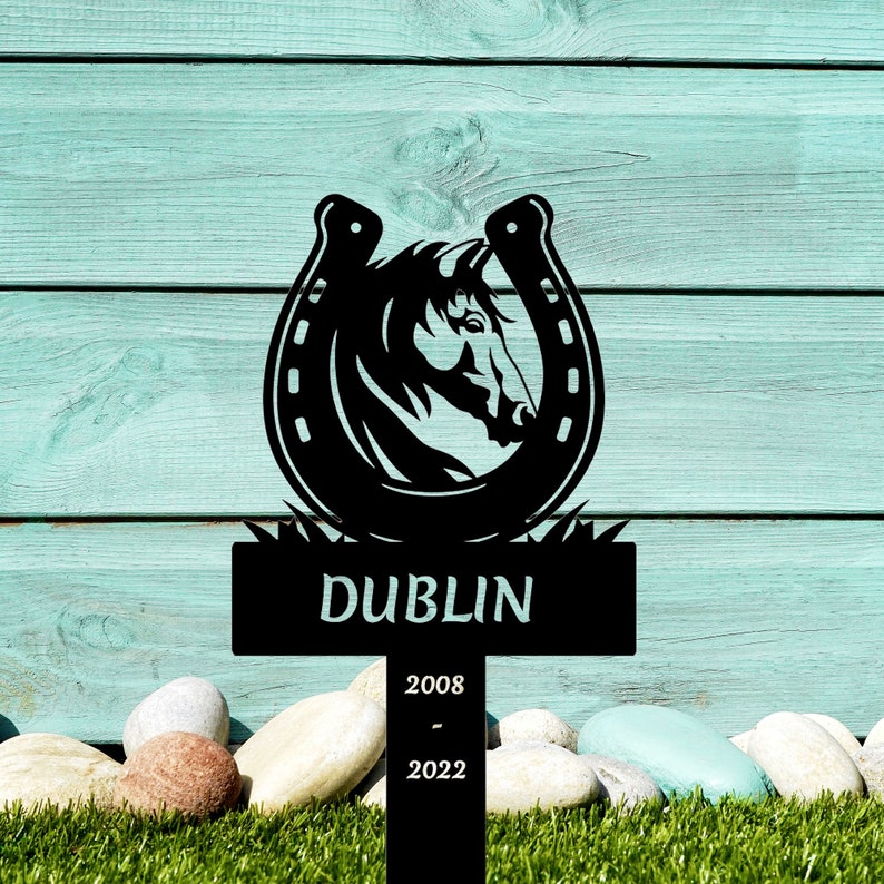 Custom Horse Memorial Stake, Personalized Horse Grave Marker Sign, Horse Remembrance Stake, Horse Garden Sign,Sympathy Sign,Horse Loss Gift