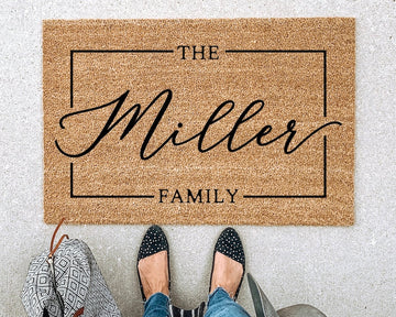 Housewarming Gift, Custom Doormat, Last Name Doormat, Wedding Gift, Custom Door mat, Anniversary Gift, Personalized Doormat, Door Mat