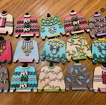 Ugly Sweater Christmas Ornaments, Ugly Christmas Sweater, Christmas Sweater, Christmas ornaments