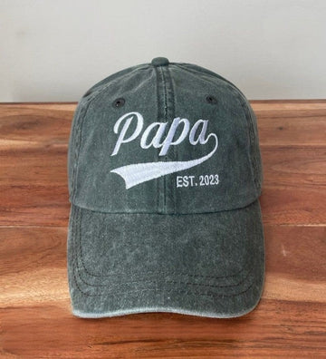 Papa Hat, Dad Hat, Fathers Day Hat, Dad Hat Embroidered, Fathers Day Gift, Embroidered Hat, Personalized Hat, Custom Hat, Custom Text Hat