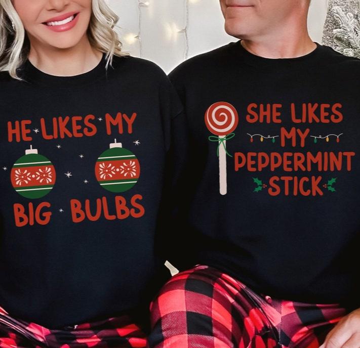 Christmas Couple Sweatshirt, Funny Christmas Couple Matching Outfit, Merry Christmas Couples Sweater Holiday Couples Sweatshirt Xmas Gifts