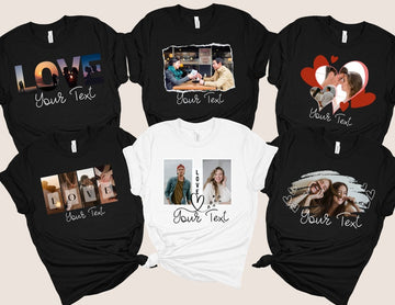 Custom Photo shirt, Personalized Family Picture Tee, Custom Picture Tshirt, Birthday photo Shirt, Holiday Gift, Family Picture Tee