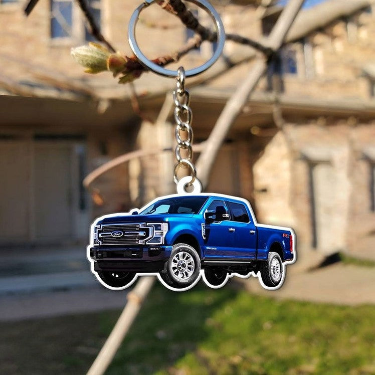 Classic Pickup Truck Personalized Keychain, Square Body Keyrings, Monster Truck, Lifted Truck, Chevy Truck, Heavy Duty Trucks, Light Truck