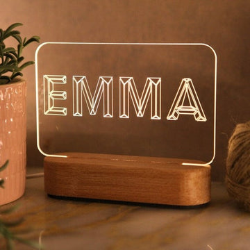 Custom Night Light for Kids - Teenage Girl Gifts - Name Light - Christmas Gift for Nephew - Gift for Niece - Auntie Gift - Toddler Bedside