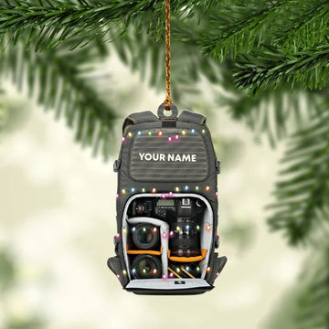 Personalized Camera Christmas Ornament 2024, Camera Light Keepsake, Gift For Camera Men, Photography Ornament- Xmas Tree Hanging Decoration