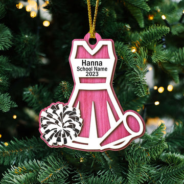 Personalized Cheerleader Ornament, Cheer Ornaments for Christmas Tree, Cheerleading Ornament, Cheerleader Ornament 2024, Cheerleader Gifts