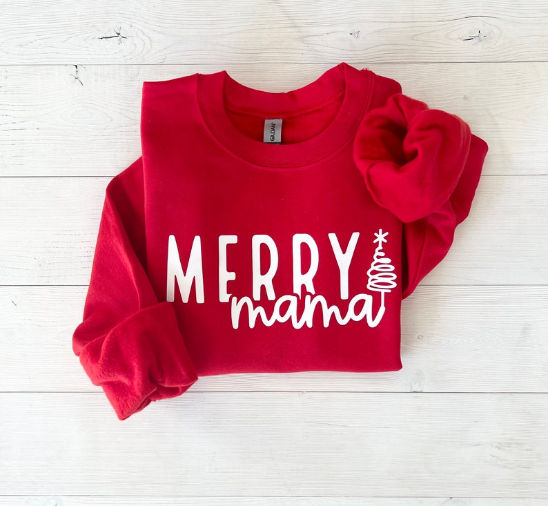 Merry Family Sweatshirts, Mommy and Me Christmas Sweaters, Matching Christmas Sweaters, Christmas Outfit, Matching Christmas Sweatshirts