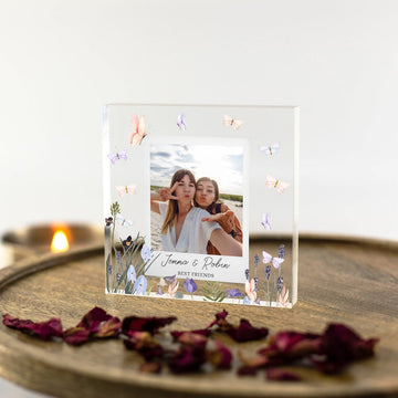 Personalised Photo Acrylic Block - Bestie Gifts, Christmas Gift for Friend, Friendship, Soul Sisters, Best Friend, Sister, Cousin, Auntie