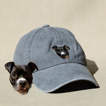 Custom Embroidered Dog Hat, Personalized Baseball Cap Using Your Dog Photo