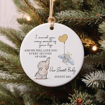 Personalized Baby Memorial Ornament, Sympathy Gift, Miscarriage Ornament, Infant Loss, Stillbirth Keepsake, Custom Baby Miscarriage Gift