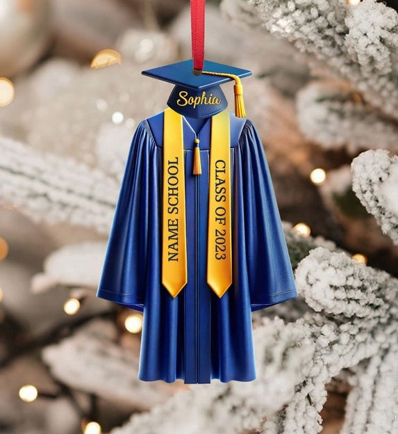 Personalized Graduation Ornament,2024 College Graduation,School Graduation Ornament Gift,Class Of 2024,High School Graduation Gift,Grad Gift