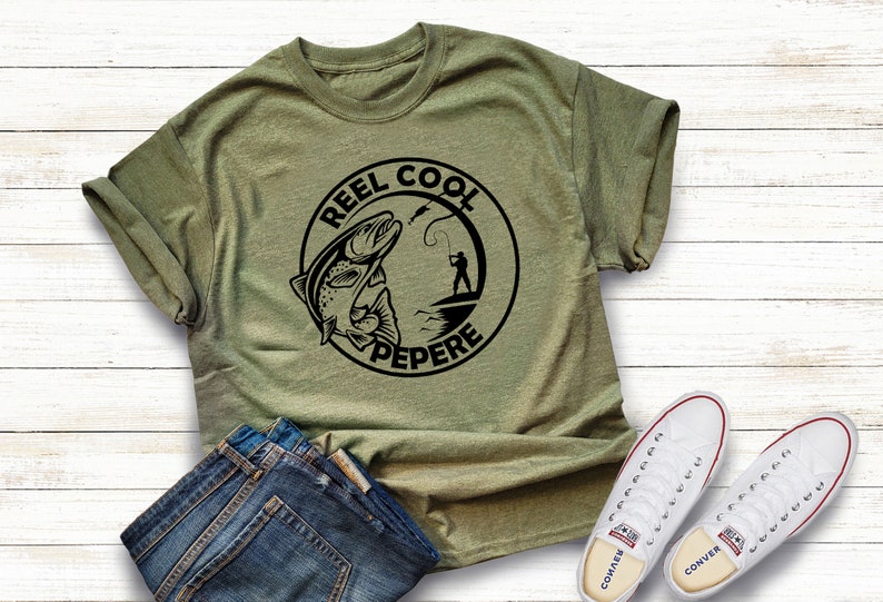 Reel Cool Grandpa Shirt, Fisherman Grandpa shirt, Father's day Shirt, Cool Pappy Shirt, Cool Dude Shirt