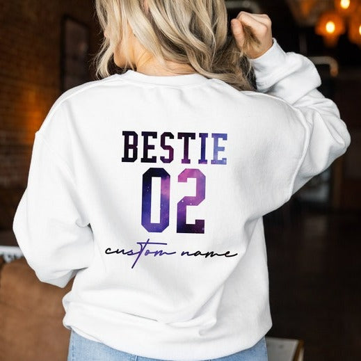 Custom Name BFF Shirts, Personalized Best Friend Shirts, Customized Personalized Gift For Best Friend