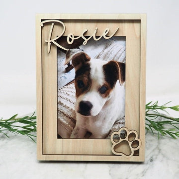 Personalized Dog Frame | Dog Memorial Gift | Custom Dog Picture Frame | Pet Name Photo Frame |