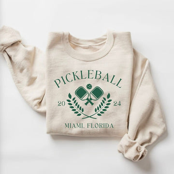 Personalized Pickleball Team Sweatshirt - Custom Sports Tee, Gift for Pickleball Player, Customizable Team Name Shirt, Athletic Gift for Him