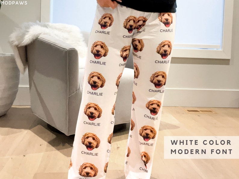 Custom Pet Pajamas Using Pet Photo + Name Personalized Dog Pajamas Custom Cat Pyjamas Dog Pjs Cat Pajamas for Women Puppy Christmas Pajamas