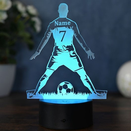 Personalized Soccer Lamp Gift Idea For Soccer Players, Kids And Adults Lamp as Night Light, Table Lamp, Home Decoration