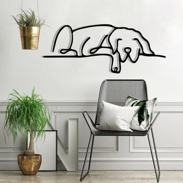 Upload Photo Dog Metal Wall Art, Personalized Outline Puppy Metal Wall Decor, Dog Mom Gift, Dog Lovers Gift, Dog Art, Wall Hanging, Animal Minimalist Wall Art, Pet Home Decor