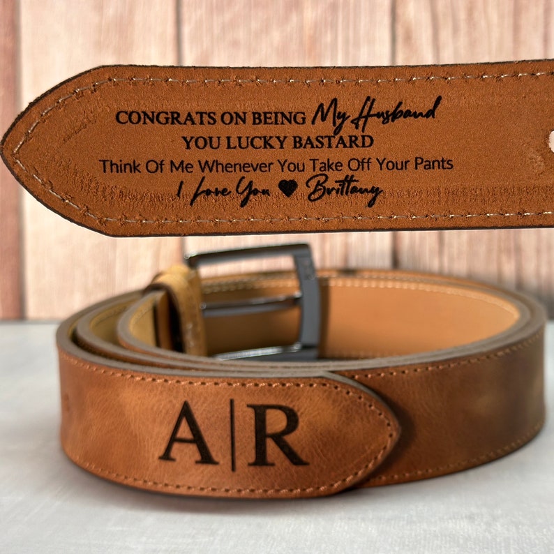 Custom Leather Belt for Daddy, Father s Day Gift for Boyfriend, Unique Gift for Husband, Personalized Leather Belt Anniversary Handmade Belt