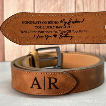 Custom Leather Belt for Daddy, Father s Day Gift for Boyfriend, Unique Gift for Husband, Personalized Leather Belt Anniversary Handmade Belt