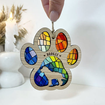 Rainbow bridge dog loss memorial gift, sun catcher, pet sympathy gift, pet loss gift, dog loss memorial gift, dog lover gift, dog sympathy