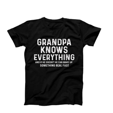 Grandpa Knows Everything Funny Grandpa Shirt, Best Grandpa Shirt, Cool Grandpa Tee, Fathers Day Gift Idea, Grandfather Shirt