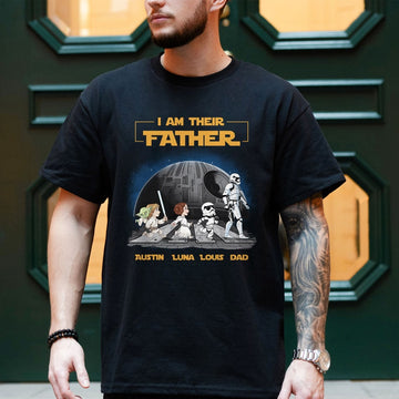 Personalized I Am Their Father Shirt, Custom I Am Their Father T-Shirt, Fathers Day Shirt, Custom Dad And Kids Name Shirt, Gift for Dad