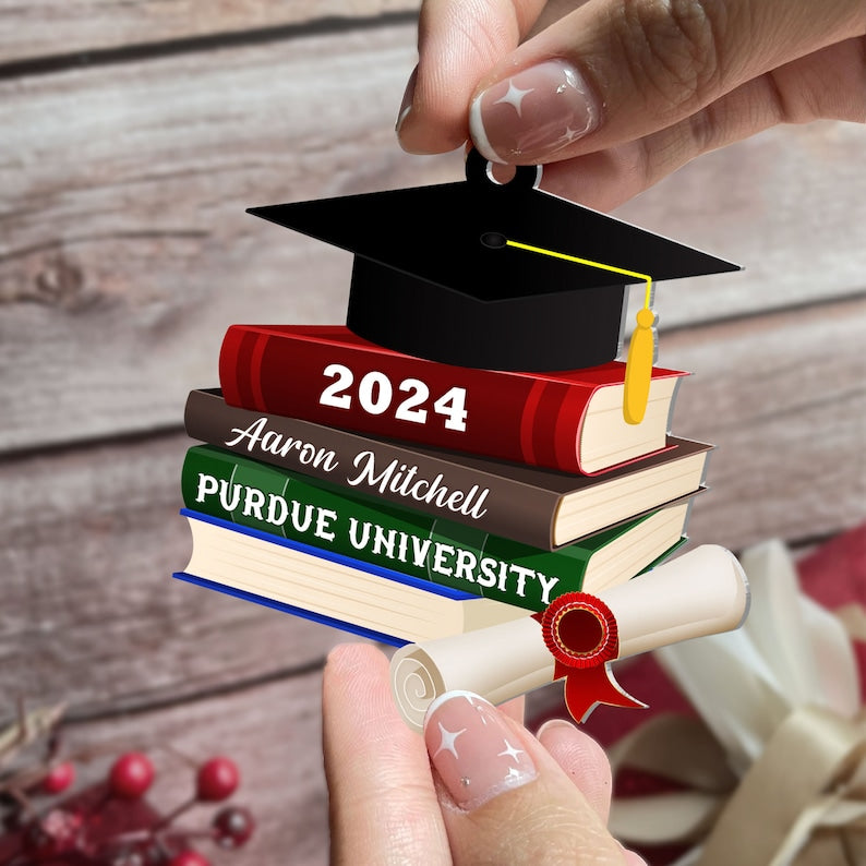 Personalized Graduation Ornament 2024, High School Graduation Gift, College Graduation Gifts,New Graduate Gift, Graduation Gifts For Her,Him