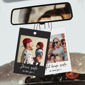 Custom Car Air Freshener from Photo - Personalized Air Freshener Car Accessory for Man - Personalize Birthday Gift for Him & Dad