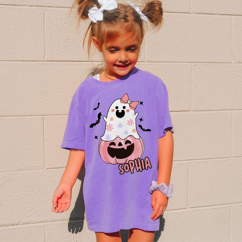 Kids Halloween Shirt, Custom name Halloween Shirt For Kid, Personalized Halloween Toddler Shirt, Girls Halloween Shirt, Halloween Squad