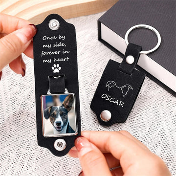 Pet Memorial Keychain, Pet Loss Gift, Pet Sympathy Gift, Custom Dog Picture Keychain,Pet Memorial Gift,Dog Remembrance Gift,Dog Passing Away