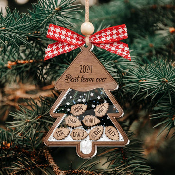 Best Team Ever 2024 Christmas Ornament, Best Team Ever Gifts for Coworker, Personalized Coworker Ornament, Team Members Colleagues Gifts