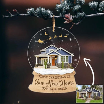 Custom New Home Gift, Custom New Home Photo Ornament, Custom Our New Home Ornament, Housewarming Ornament Gift