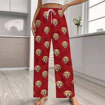 Custom Dog Cat portrait Pajama Pants with Face,Custom Photo Pajama Pants,Custom Pet Face Picture Pajama Pants,Personalized gift for Birthday