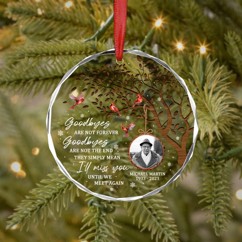 Personalized Memorial Ornament, Memorial Ornaments For Loss Of Loved One, Custom Photo Ornament, Remembrance Ornament, Christmas Gift