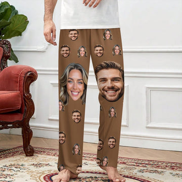 Custom Funny Face Pajama Pants for Women/Men,Personalized Face Pajamas,Unisex Pajama Pants,Custom Pet Face Pajama Pants,Gifts for him/her