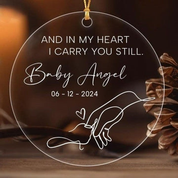 Personalized Baby Loss Memorial Ornament, Infant Loss Ornament, Custom Pregnancy Loss Ornament, Miscarriage Gift, Child Loss Grief Gift